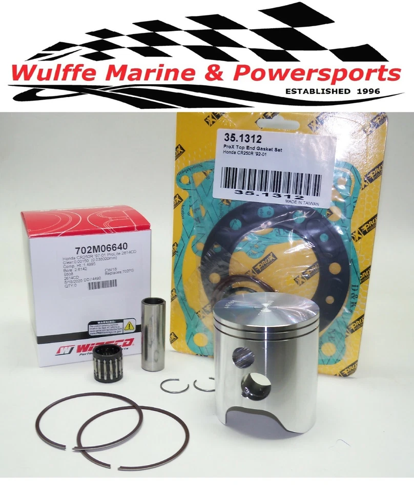 Wiseco - 702M06640 - Piston Kit, Standard Bore 66.36mm