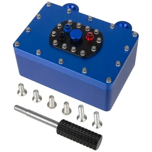 Aluminum Fuel Cell Receiver Box Tank For 1/10 RC Crawler Rigs SCX10 PR10 TRX4 - Picture 1 of 20