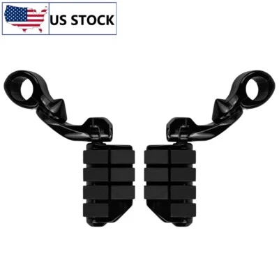 Черные ножные колышки и крепления 32 мм для Harley Ultra Limited сделано в США  - Изображение 1 из 4