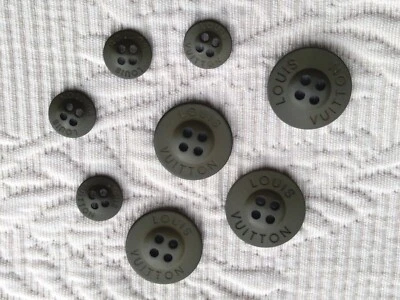 LOUIS VUITTON Button (1) Replacement New Authentic Dark Olive Green RESIN - Image 1 of 4