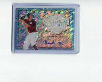 2020 Leaf Perfect Game Autographs Platinum Marble Proof Noah Miller Auto 1/1 - Image 1 of 2