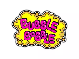#984 Burbuja Bobble Arcade Logo Retro Juegos Pegatina Impermeable Vinilo Calcomanía Coche - Imagen 1 de 1