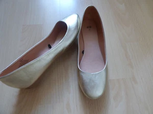 H&M Ballerinas, Gr. 38 in Gold, w.Neu - Bild 1 von 6