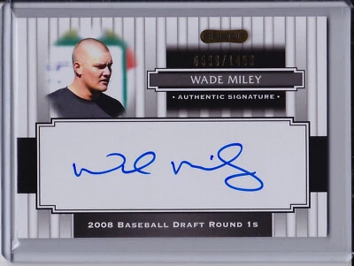 Wade Miley 2008 Razor Signature Series Auto Draft Pick Rookie Autograph - Image 1 of 2