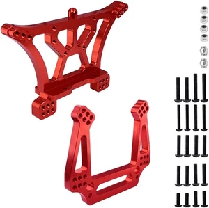 Aluminium Stoßdämpferbrücke Halterung Set vorne & hinten für 1/10 Traxxas Slash Rustler...  - Bild 1 von 6