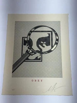 NEW Shepard Fairey "Obey Magnifying Glass" Signed AP Print Set Limited RARE 2021 - image 1 of 3