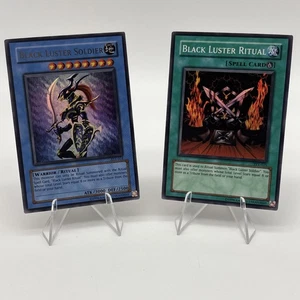Yugioh! Black Luster Soldier Set SYE-024 + SYE-025 Ultra Rare Unlimited LP - Bild 1 von 21