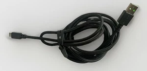 USB-A to Micro-USB Charging Cable - For Razer - Black/Green - Picture 1 of 3