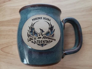 Sunset Hill Stoneware Phoenix Scuba "Life Is An Adventure Dive In" Blue Mug Cup - Picture 1 of 8