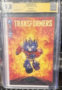 Transformers #1 Comic Book Image Comics 2023, signed by Skottie Young CGC 9.8 - Picture 1 of 3