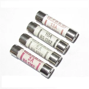 10× FEINSICHERUNG SICHERUNG Bussmann, Keramik, BS1362, Ø6,3x25.4mm, 3A, 10A, 13A - Bild 1 von 4