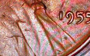 1955 Lincoln Wheat Cent - Multiple Errors - See description and photos - Picture 1 of 4