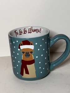 Fa-La-La-Llama Christmas Mug Holiday Design Coffee Cup Excellent Condition - Picture 1 of 4