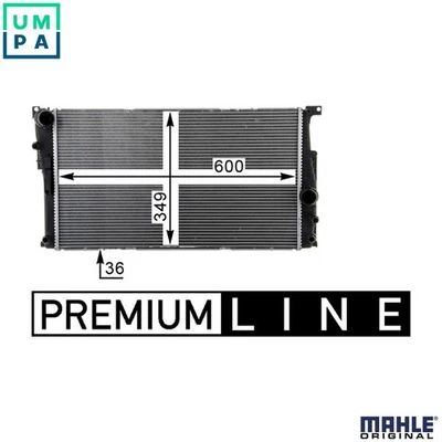 RADIATOR ENGINE COOLING CR 1725 000P FOR BMW 3/F0/F80 N55B30A 3.0L 6cyl - Image 1 of 4