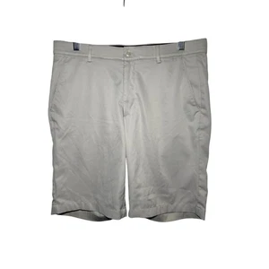 Greg Norman pantaloncini da golf grigi performance uomo 32 tempo libero sportivi casual preppy - Foto 1 di 8