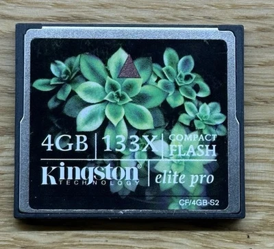 Kingston Technology CompactFlash Speicherkarte 133x Elite Pro 4GB getestet funktioniert - Bild 1 von 2