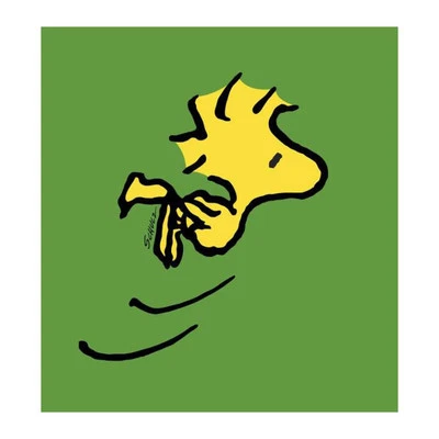 Arte de dibujos animados en lienzo de edición limitada numerado Peanuts "Woodstock" Foto 1 de 3