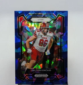 2024 Prizm Draft Picks Dalton Kincaid Blue Cracked Ice #12 9/99 | UTAH BILLS - Bild 1 von 2