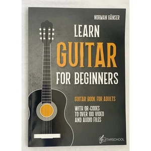Learn Guitar for Beginners Book for Adults QR-Code Access To 100 Files New - Picture 1 of 2