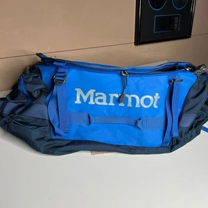 Marmot Long Hauler Duffel Bag Blue Water-Resistant Travel Gear Pack M29260 - Picture 1 of 8