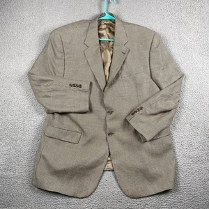 Lauren Ralph Lauren Men's 48R Silk Wool Houndstooth Blazer Sport Coat Brown - Bild 1 von 10