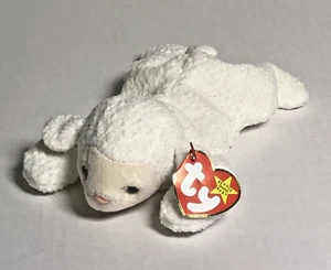 ❤️ NEW 1996 TY Beanie Baby "Fleece" Lamb - Rare Vintage Plush w/ Tag 🌈 - Picture 1 of 5