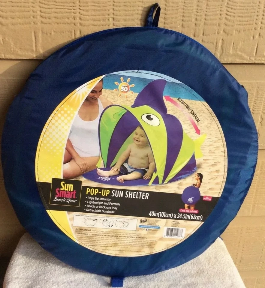Sun Smart Pop-up Sun Shelter Lightweight Portable Shade Tent for Infant UPF 50