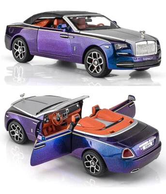 1/24 Scale Rolls-Royce Dawn Diecast Model Car Toy Collectible Sound Light Gifts - Image 1 of 4