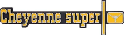 Trim Parts  "Cheyenne Super" Dash Panel Emblem For 1973-1974 Chevy Pickup Trucks - Image 1 of 3