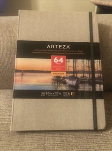 2 Pack Arteza 64 Pages Watercolor Premium Book 8.5x11.7” 110 lb New Sealed - Picture 1 of 3