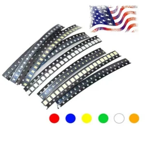 100pcs SMD LED 0402 0603 0805 1206 3528 5730 Diodes Single Chip RGB Light PCB - Picture 1 of 20