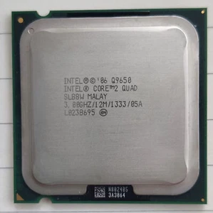 Intel Core 2 Quad Q9650 4-core 3GHz 12BM/1333Mhz LGA775 CPU processor - Picture 1 of 1