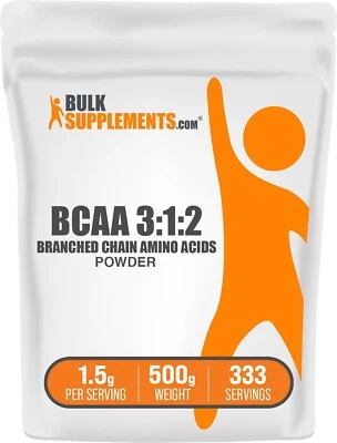BULKSUPPLEMENTS.COM BulkSupplements BCAA 3:1:2 Powder 500g - Branched Chain Amino Acids - BCAAs