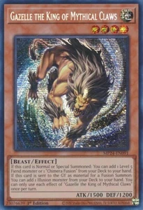 Gazelle the King of Mythical Claws (MP24-EN091) - Prismatic Secret Rare - Picture 1 of 1