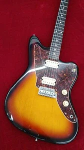 SQUIER Electric Guitar  Jazz Master Sunburst 1997 Used with Gigbag From Japan - Picture 1 of 20