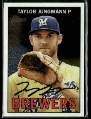 2016 Topps Heritage #THC-489 Taylor Jungmann Chrome #/999 - Image 1 of 2