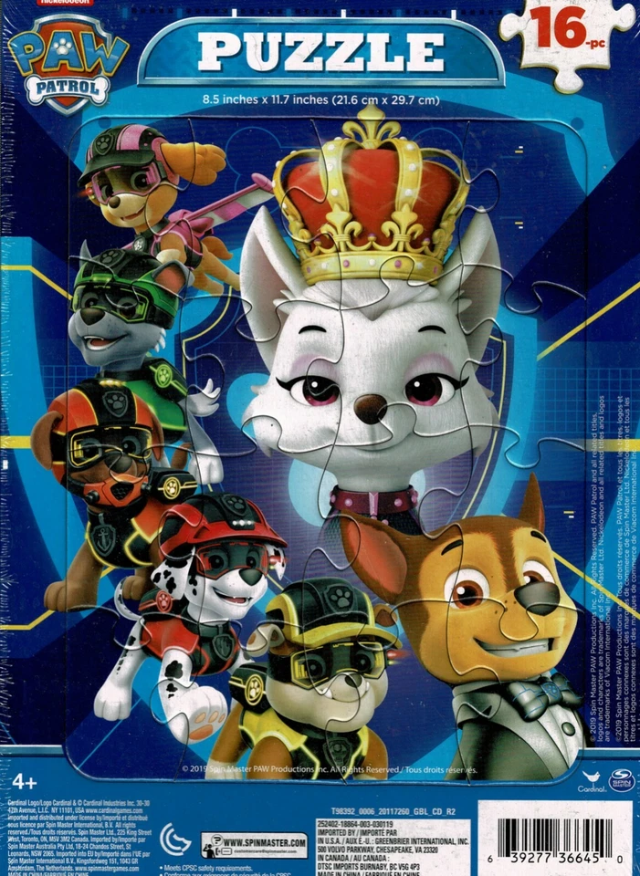 Rompecabezas Nickelodeon Paw Patrol - 16 piezas - v8 Foto 1 de 1