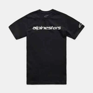 Alpinestars ASTARS Linear Wordmark 2.0 CSF Tee T-Shirt Black/White - Picture 1 of 8