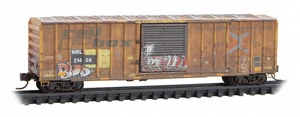Micro-Trains # 02544438 MRL/EX Railbox 50' Rib Side Boxcar # MRL 21408 escala N - Imagen 1 de 2