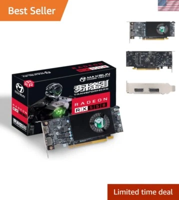AMD Radeon 4GB Low Profile Small Form Factor Video Graphics Card for Gaming C... - Image 1 of 4