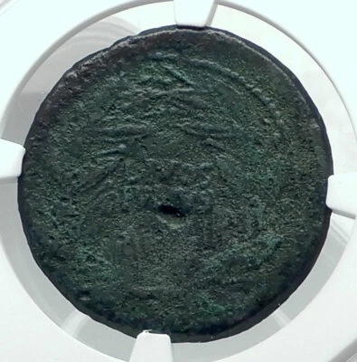AUGUSTUS Auténtica Antigua 38BC Genuina Original Moneda Romana Certificado NGC i78891 Foto 1 de 4