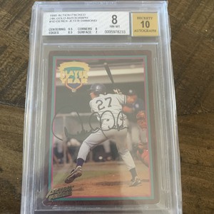 Derek Jeter1 995 Action Packed 24kt Gold Auto Signed Rookie HOF  diamond 💎💎💎