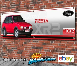 Ford Fiesta XR2 Mk2 Banner (red) for Garage, Workshop, Showroom - Picture 1 of 2