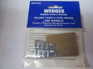 Link Handle 04510-00 Hammer Handle Wood & Steel Wedges NEW - Picture 1 of 2
