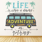 Life Is A Daring Adventure Travel Quote Wall Decal Sticker WS-46505