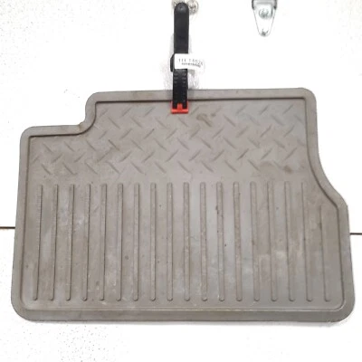 Chevrolet Silverado 1500 Crew Cab 2007-2013 Rear Left Rubber Floor Mat Gray OEM - Image 1 of 4