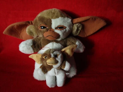 Gremlins 2 x GIZMO Stofftier 37cm und 17cm Kuscheltier Plüschtier 90er Jahre (2) - Bild 1 von 4
