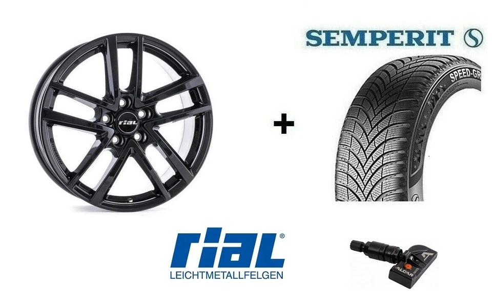 Winterräder Hyundai Kona, Kona Elektro 17 Zoll Rial Astorga Semperit Reifen RDKS - Bild 1 von 1