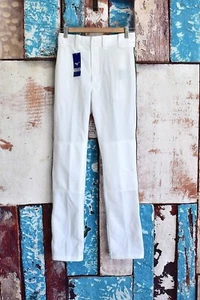 Kids Girls Mizuno Belted Piped Baseball Pant Plus Padding XLARGE White NEW - Picture 1 of 10