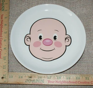 Fred Mr. Food Face Kids' Ceramic Dinner Plate Plays with His Food Dish Fast Ship - Picture 1 of 4